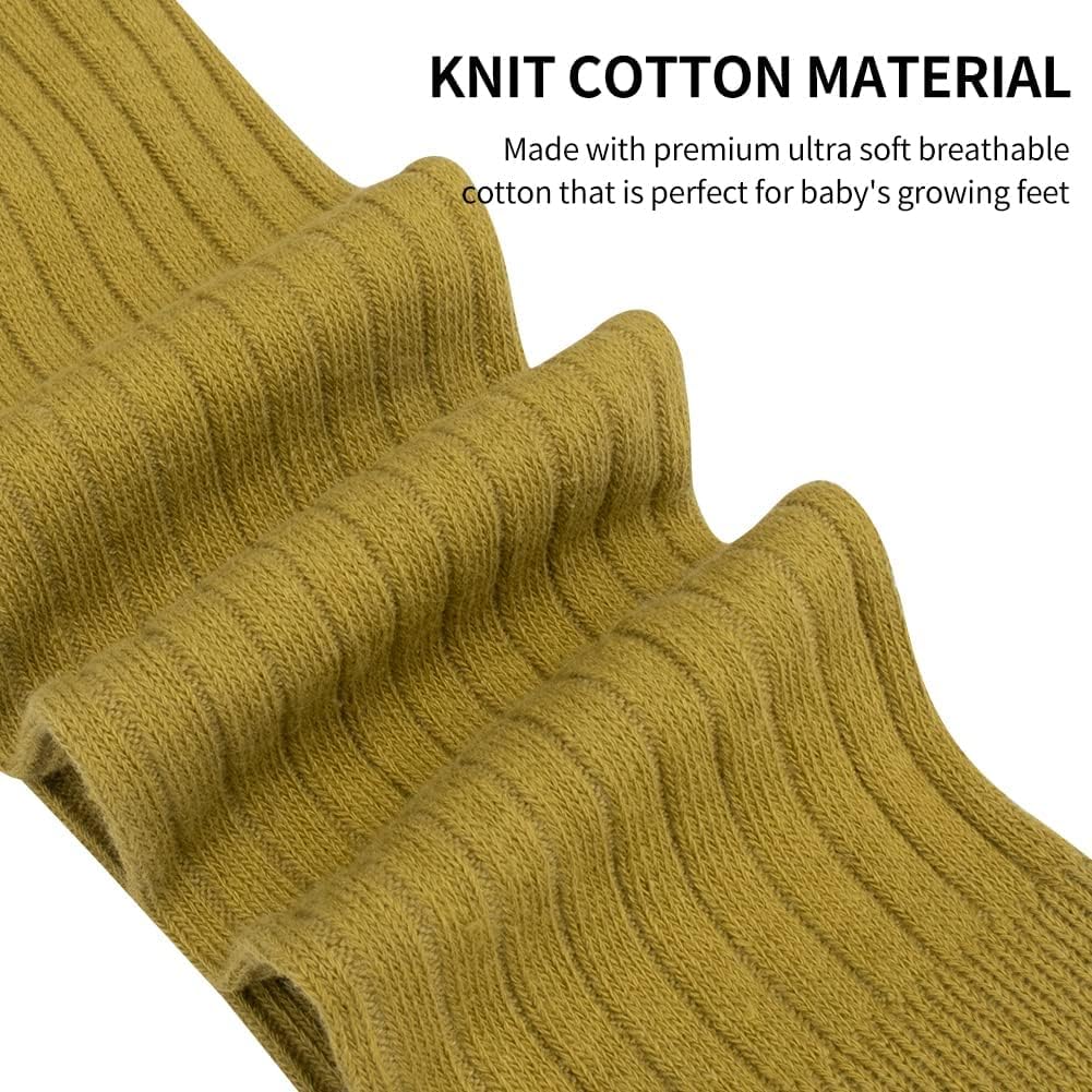 Ehdching Baby Girls Cable Knit Leggings Toddler Solid Footless Tights Cotton Seamless Pants Pantyhose for Infants Kids - Image 2