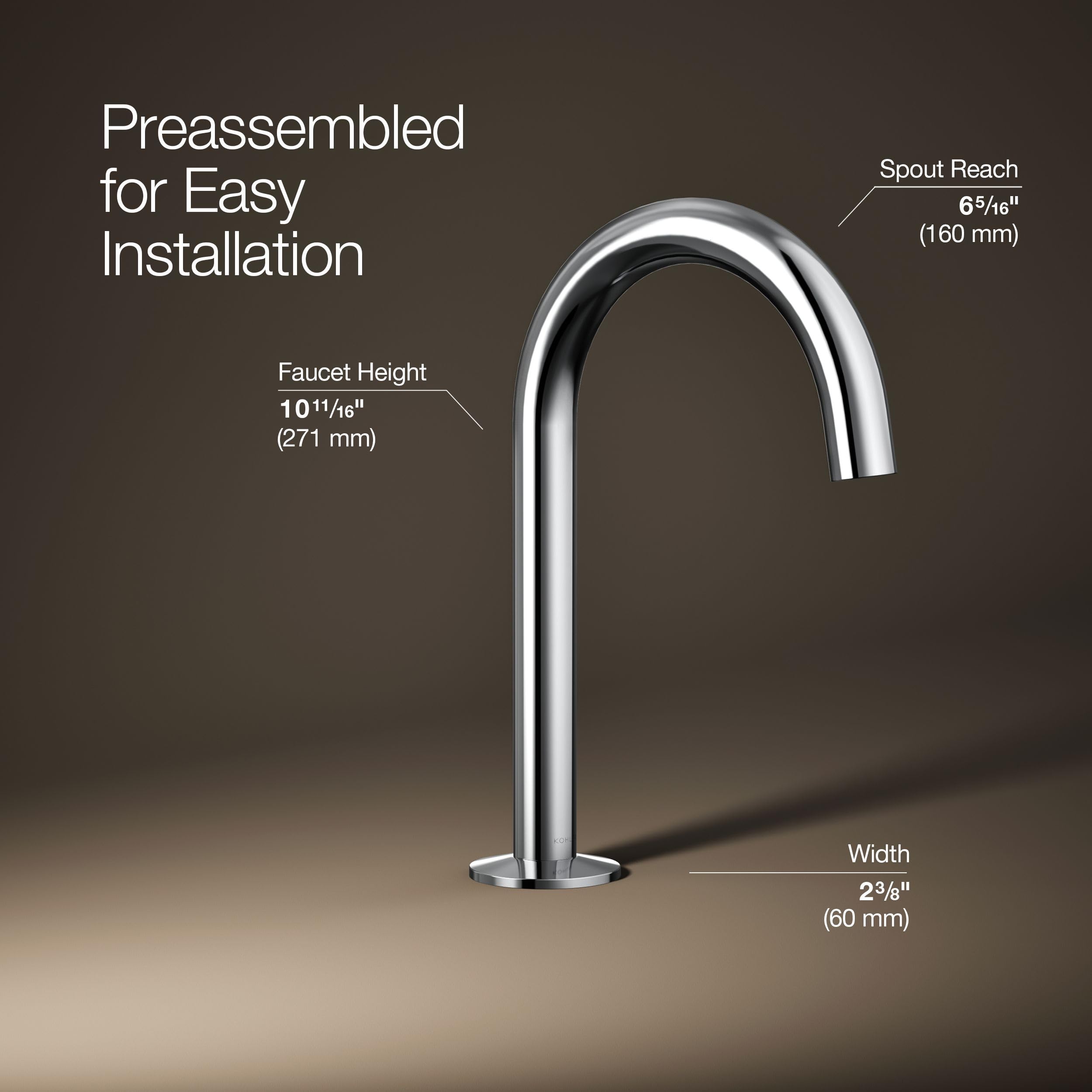 Amazon.co.jp: Kohler 77967-CP Components バスルームシンク蛇口