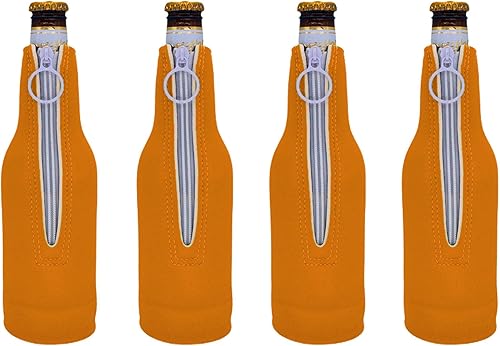 Miniatura 10 de Botella de cerveza de neopreno en blanco Coolie (paquete de 4, camuflaje verde)