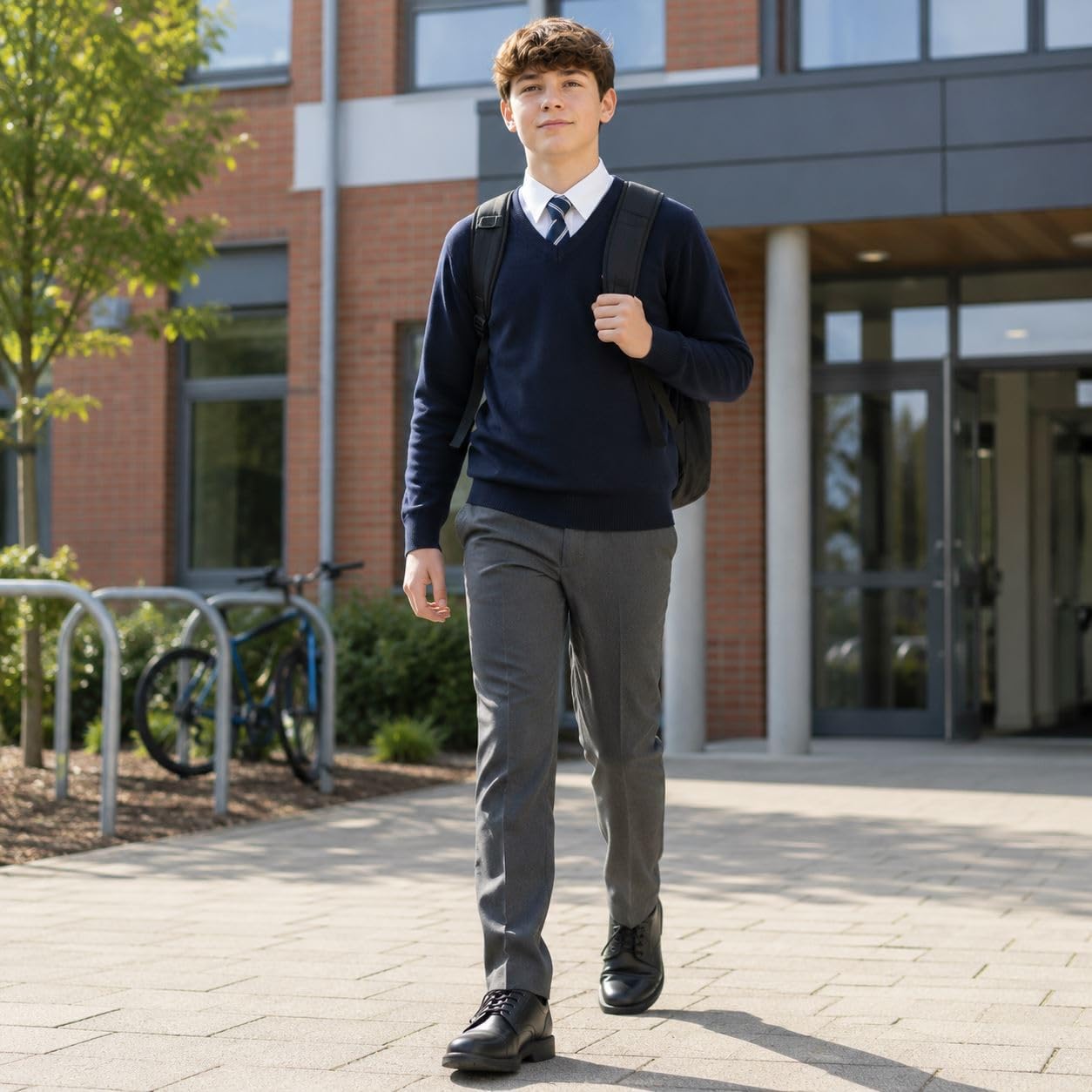 A2Z 4 Kids Boys School Trousers Teflon Coated Slim Fit Formal Uniform Pants