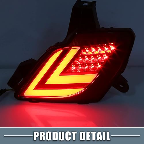 Miniatura 7 de Reflector de parachoques trasero, luz de señal de giro trasera antiniebla KD31515L0 KD31515M0 rojo amarillo LED para Mazda CX-5 2013-2016 lente roja