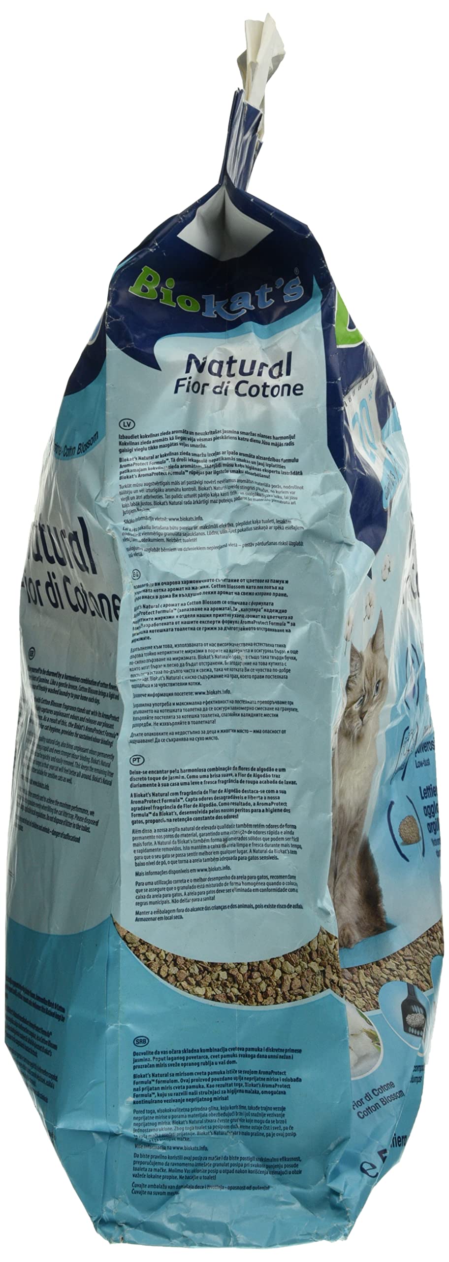 Gimborn Biokat's Żwirek dla kota Zapach Kwiat naturalnej bawełny, 5 kg