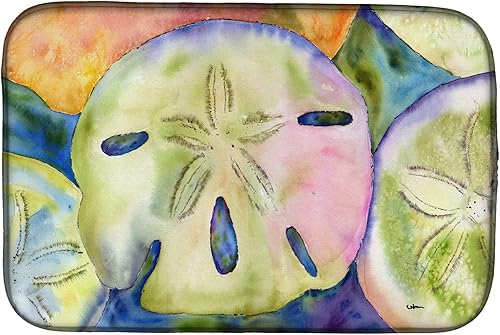 Caroline's Treasures 8545DDM - Tapete de secado de platos de dólar de arena, absorbente, tapete de secado de platos para encimera de cocina, tapete