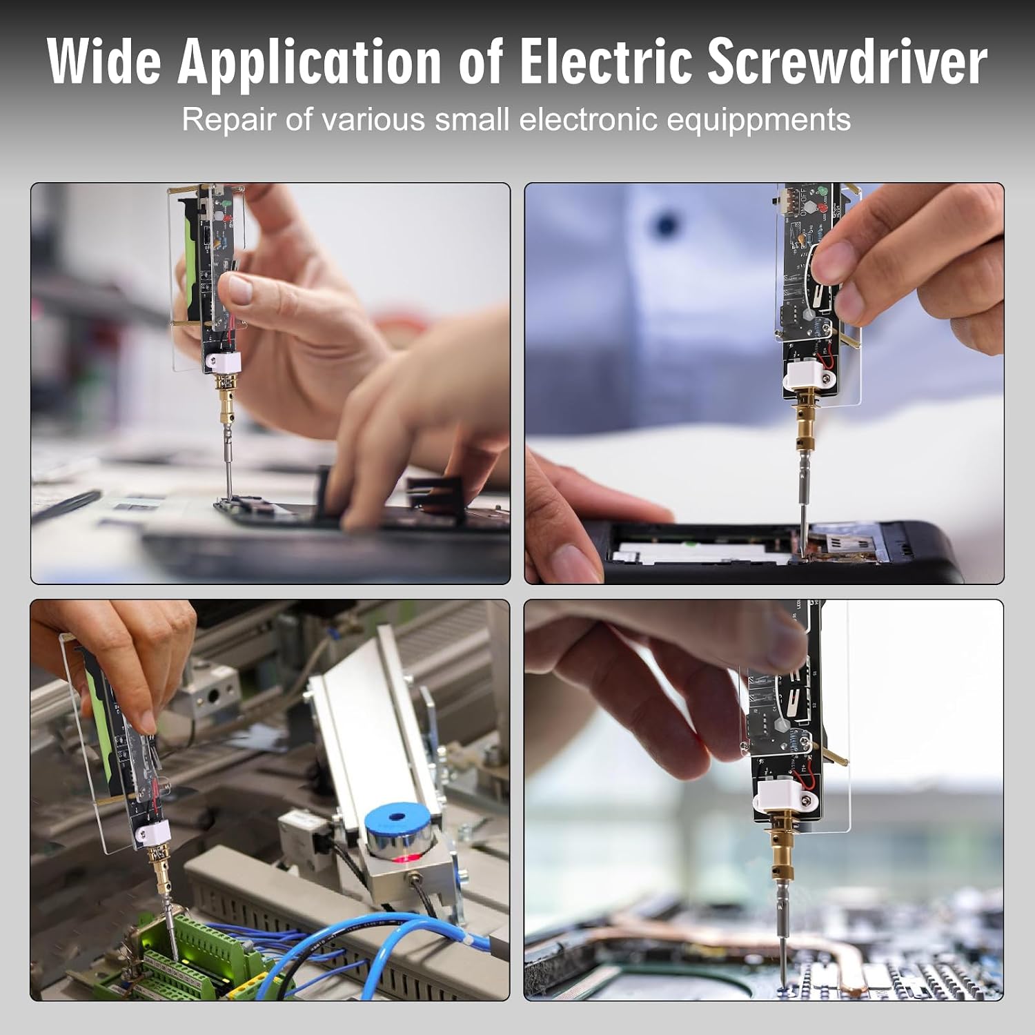 DIY Electric Screwdriver Soldering Project Kit with 2 screwdriver bits | BANRIA Handheld Screwdriver Electronics Project for Soldering Practice, DIY assembly, Repair Applications