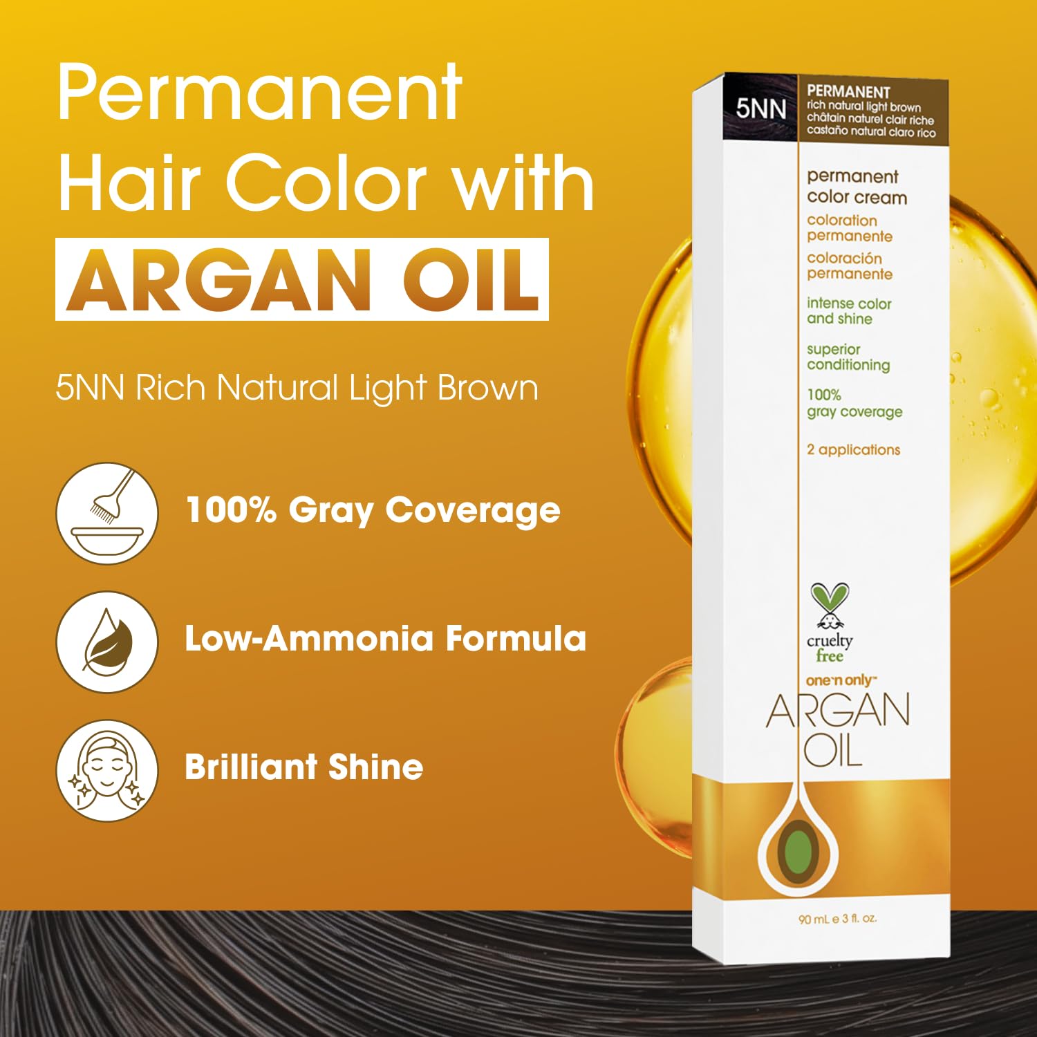 Amazon.com: One 'n Only Permanent Hair Color & Dye, 5NN Rich