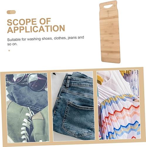 Miniatura 3 de Cabilock Material de tabla de lavar ropa Tabla de lavandería gruesa antideslizante textura de onda resistente fácil de usar 23.6 in