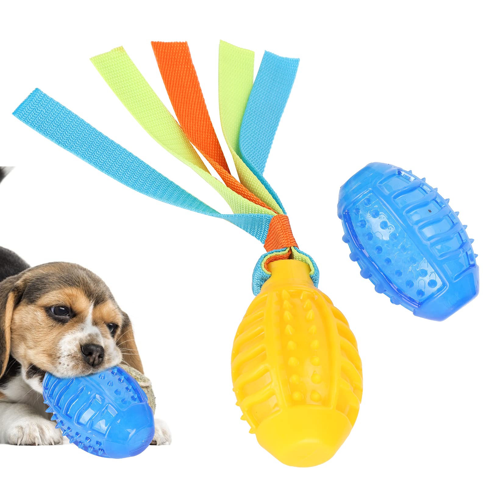 Pet Chew Toy, 2 Pcs Durable Dog Chew Ball Bright Colors for Seacoast for Yard for Home for Park