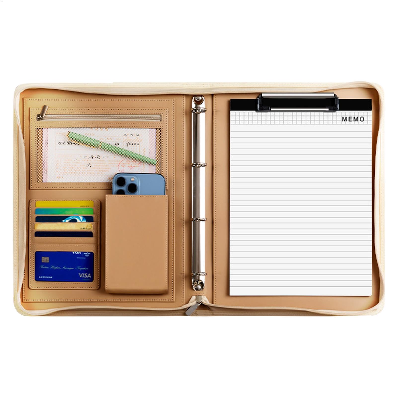 Skórzane Padfolio, organizer podróżny na tablet, organizer biznesowy, teczka na notatniki A4, teczka na dokumenty A4, teczka na dokumenty A4, podkładka prawna, Padfolio dla mężczyzn i kobiet