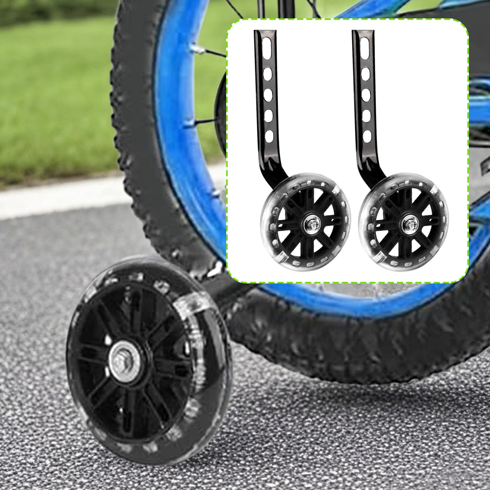 Rotelle Di Addestramento - Rotelle Di Addestramento Per Biciclette Bambini | Stabilizzatori Di Equilibrio Facili Da Montare Per Bambini Ragazzi E Famiglie