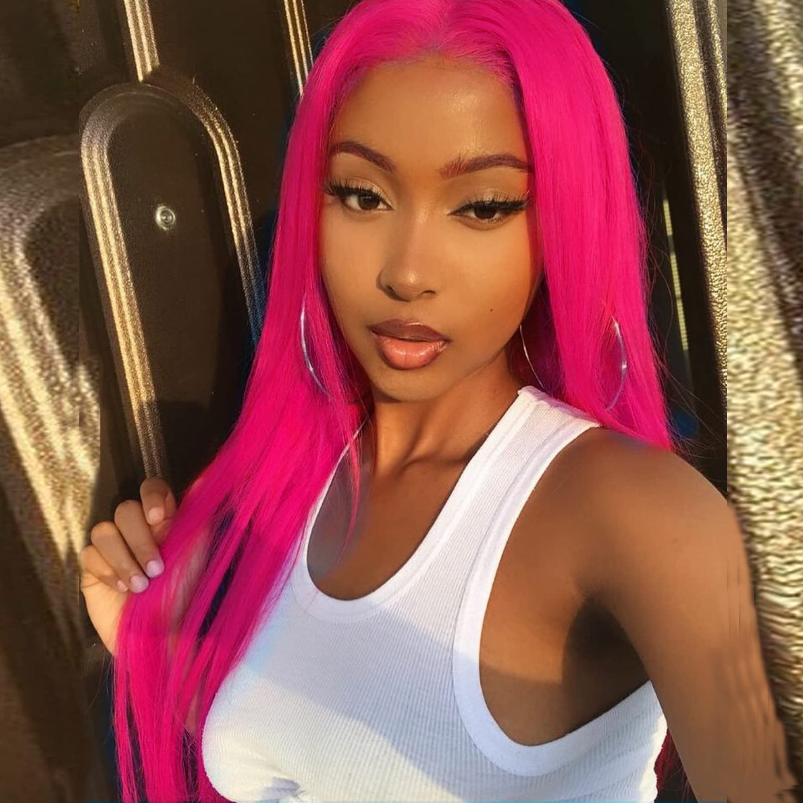 Pink Beauty Lacefront Wig 24-26 inches KANDI Lace Frontal Wig - Light Pink Perfection | TikTok main image 2