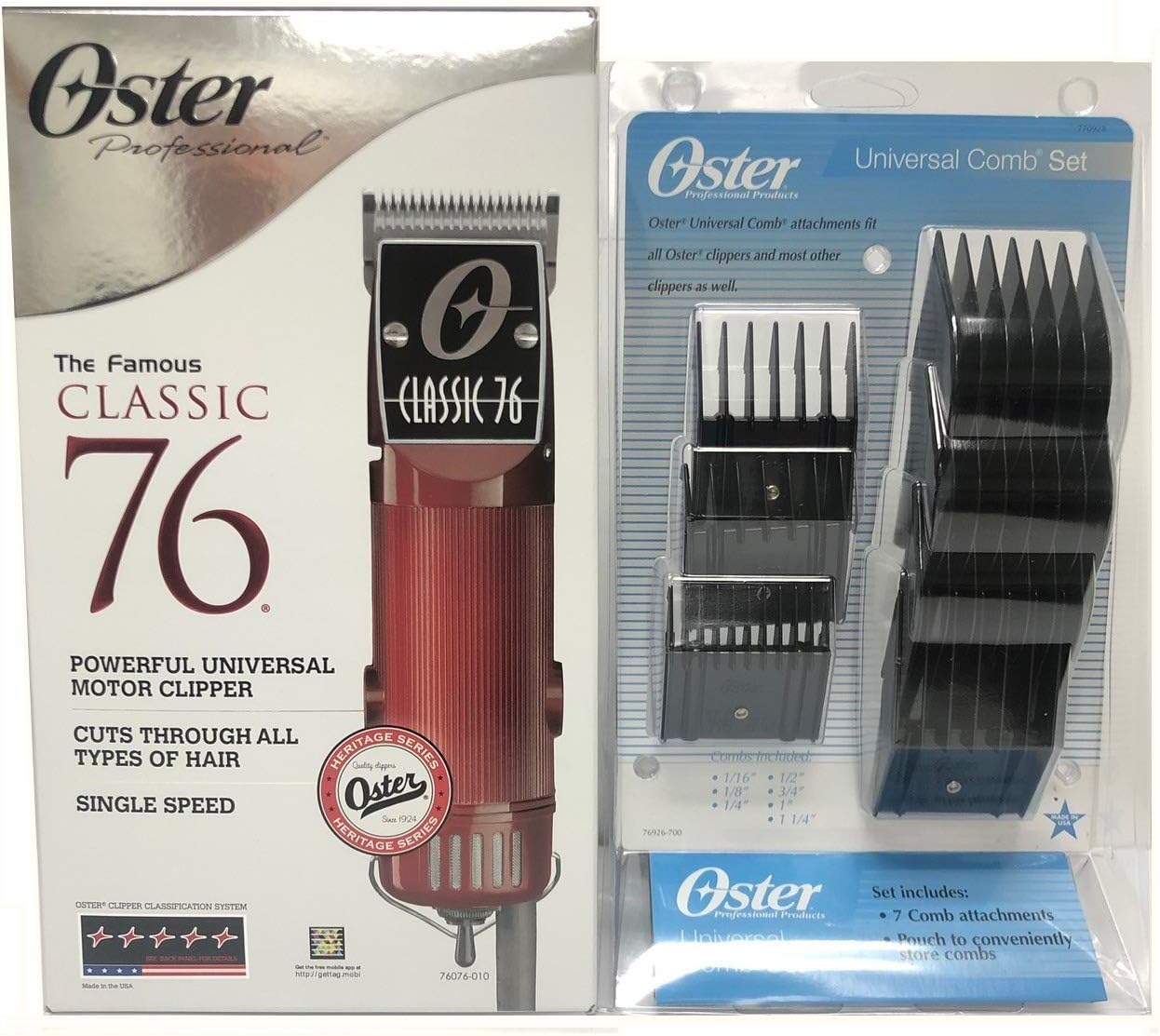 Oster Universal Comb Set - Set of 10 Combs