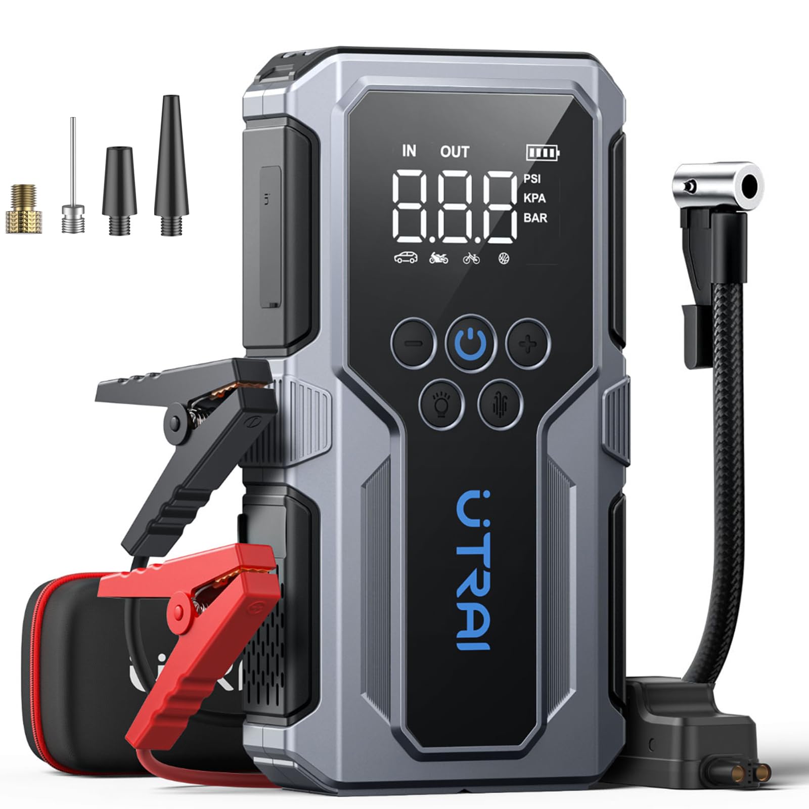 Amazon.com: Car Jump Starter with Air Compressor, UTRAI