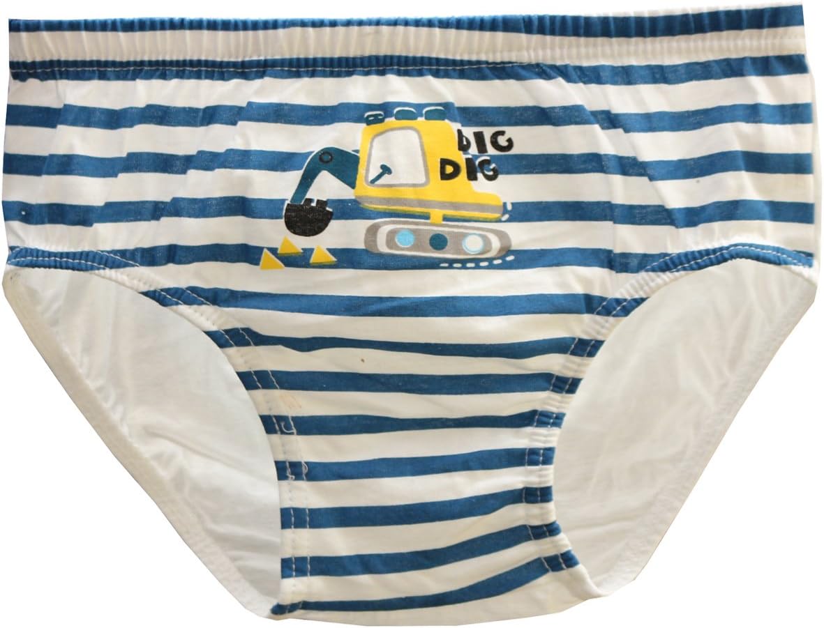 CHUNG Toddlers Little Boys 2-9Y Cotton Briefs Underwear Pack of 5/6 Car Dinosaur - Image 8