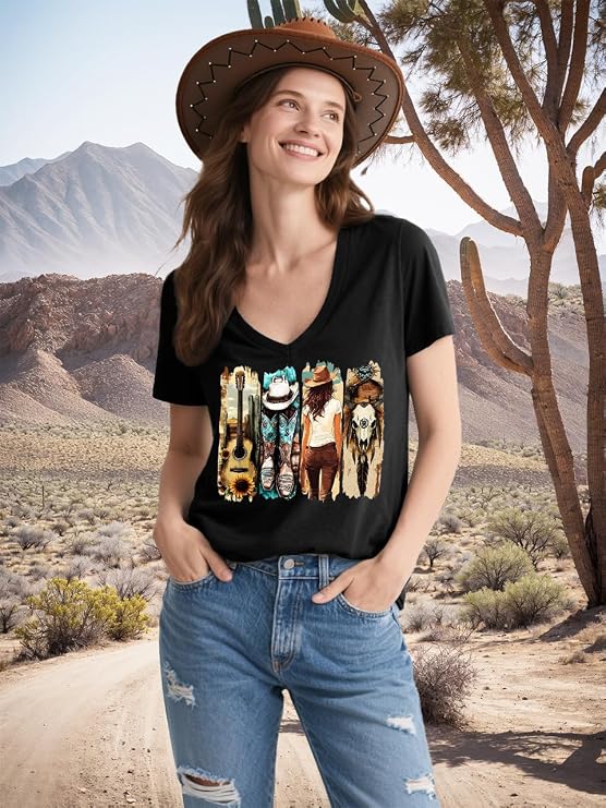 Im The Problem T Shirt Cowgirl Shirts for Women Country Music Graphic Tees