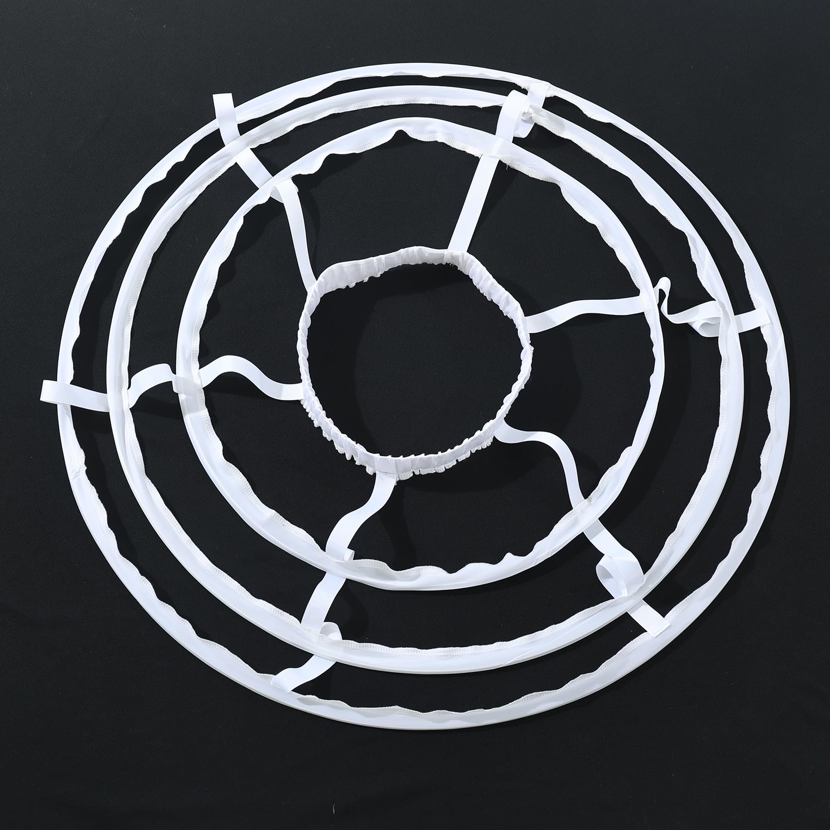 GRACEART 3 Jupe de Cerceau Jupon Sacoche Cage Jupe bordereaux de Mariage (Blanc) Taille Unique