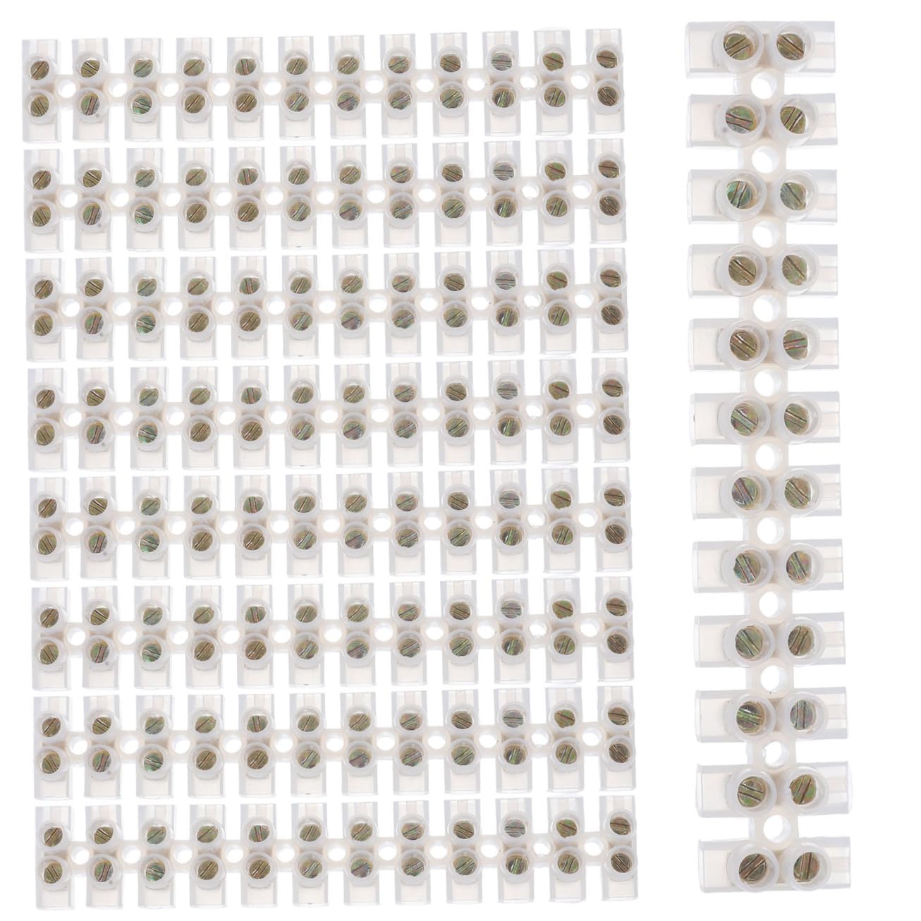 SOLUSTRE 30stücke Förmige Schraubklemmen Kabelverbinder Für Industrielle Und Haushaltsanwendungen Sichere Drahtverbindung Pa Kupferkontakte Widerstandsfähig