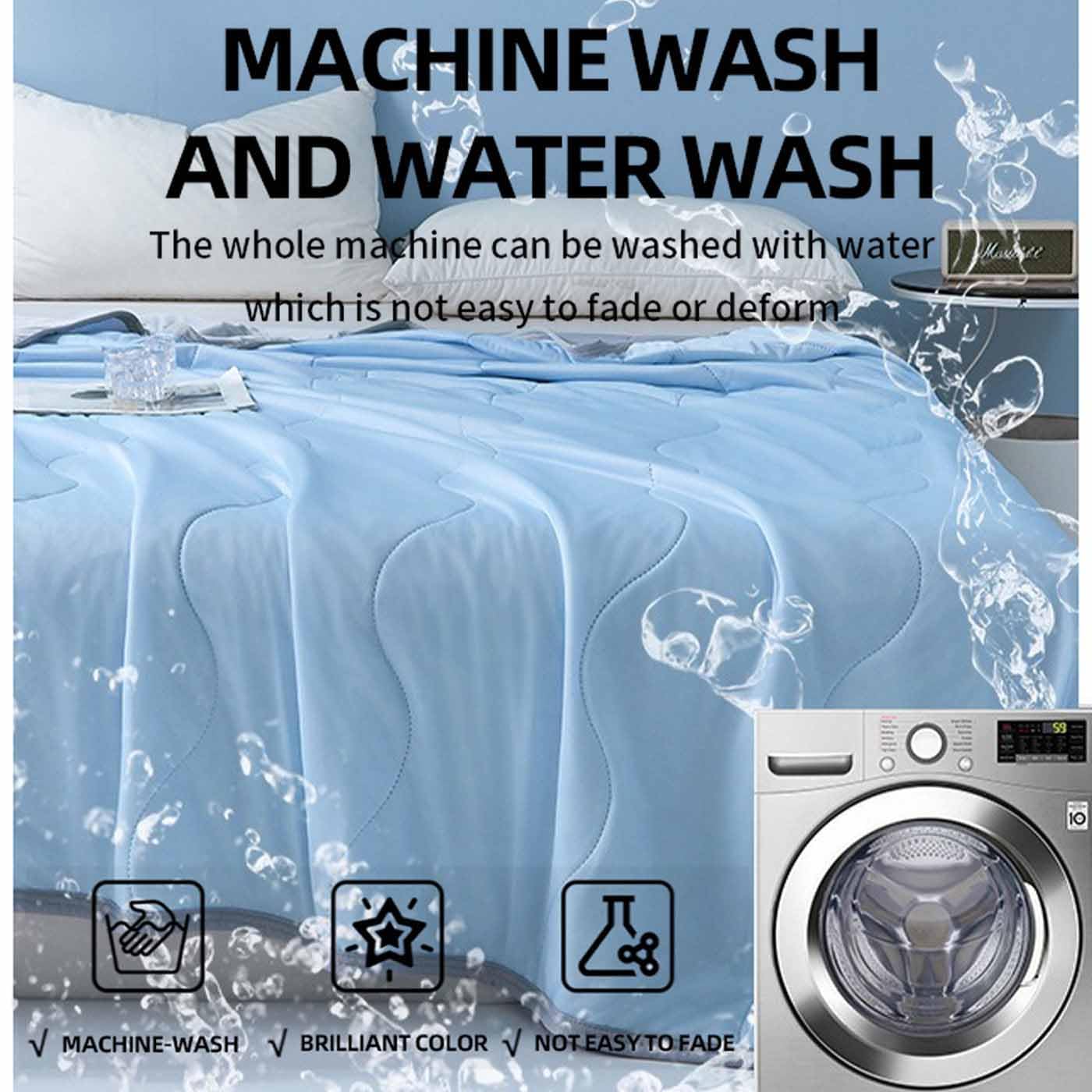 Summer Cooling Blanket For Night Sweats,Soft Lightweight Cooling Cooler Fiber Ice Blankets,Coolings Blankets Double Bed,King Size Ice Cool Blanket,For Adult Kids Hot Sleeper (A, 200×230cm)