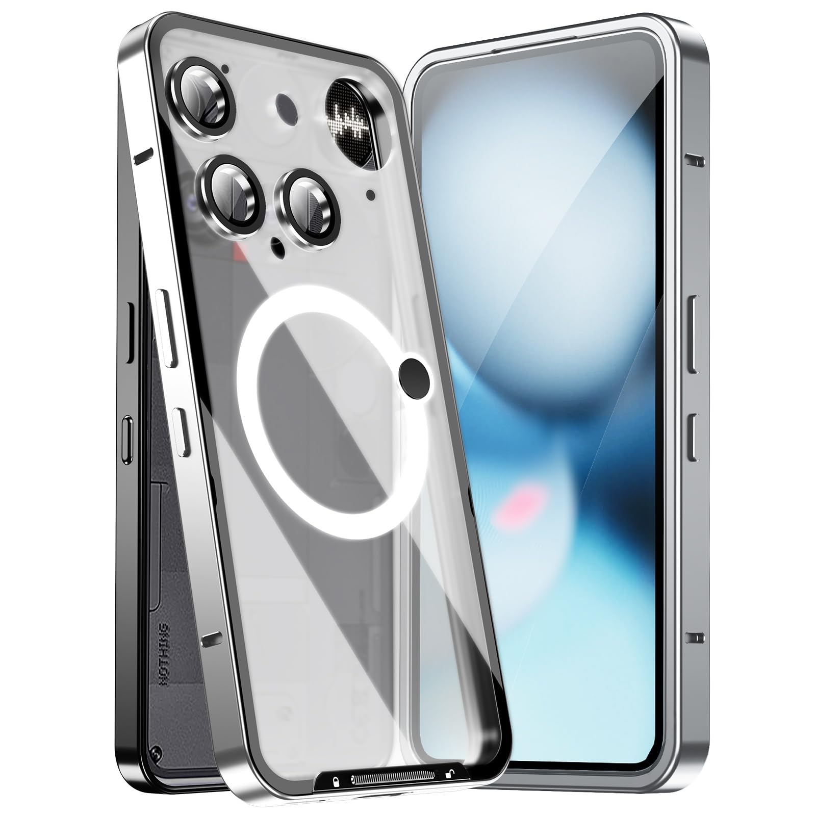 Nothing Phone 3 ホワイト MagSafe対応ケース付　美品 Amazon.co.jp: Nothing Phone (3)用バンパー 半透明背面パネル付