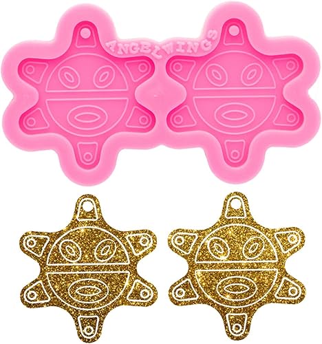 Molde de resina para aretes de sol indio súper brillantes, moldes de silicona, moldes de silicona, moldes de silicona epoxi para manualidades,