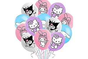 16Pcs Cute Anime Party Decoration Balloons