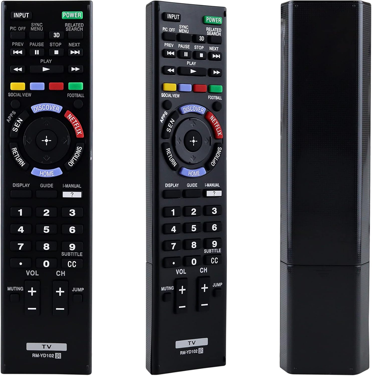 Control Remoto Compatible con Sony BRAVIA Smart TV, Modelos RMYD103