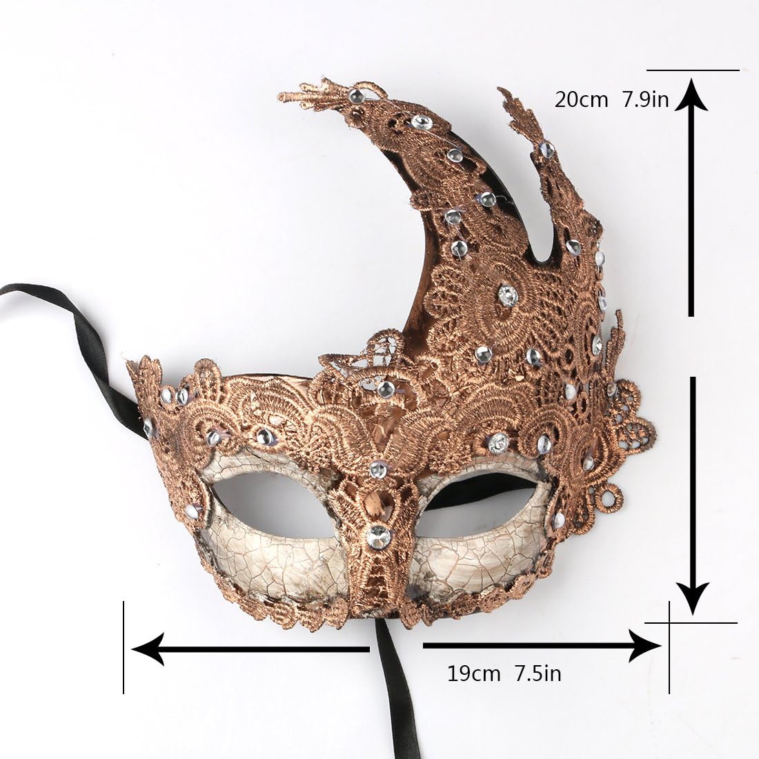 YU FENG Venetian Masquerade Mask for Women Couples Besties-Prom,Balls,Mardi Gras,Halloween and Parties Costume Mask - Image 7