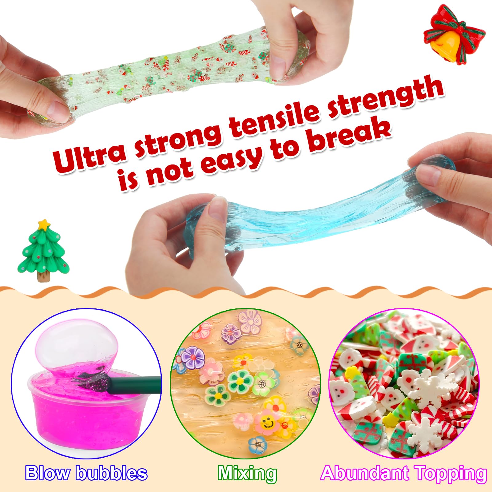 Advent Calendar 2024, DIY Crystal Slime Christmas Countdown Calendar Set Slime Kit for Girls Ages 8-12 Slime Party Favors Xmas Stocking Stuffers Gifts Classroom Prizes