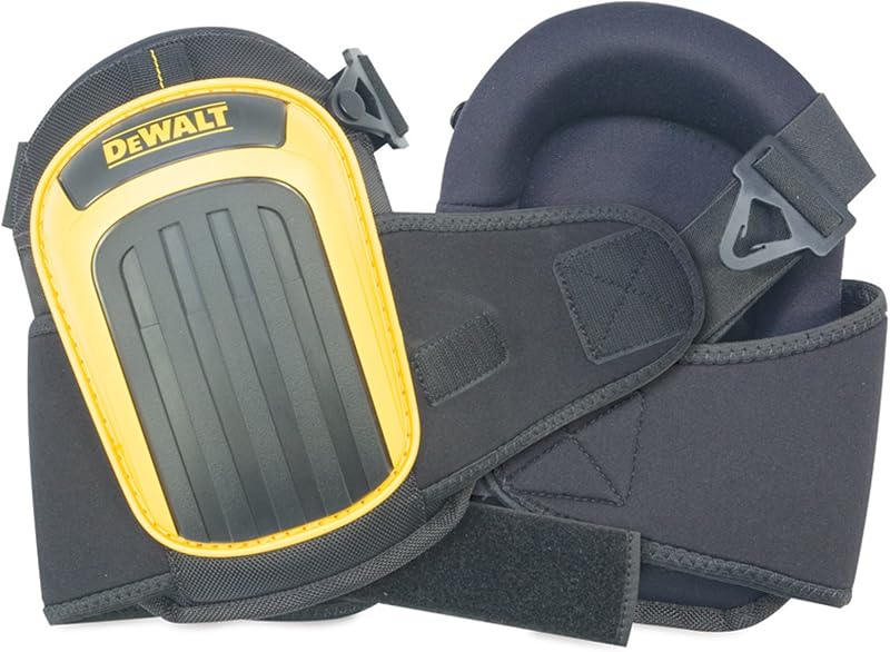 Custom Leathercraft DEWALT DG5204 Professional Kneepads with Layered Gel and Neoprene Fabric Liner, Large