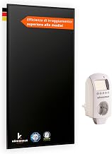 Könighaus Infrared Heater Panel - 800 Watt Black Edition with Thermostat - TÜV SÜD + 5 Year Warranty ✓ Double Overheat Protection ✓ Ready to Use in 2-4 Minutes
