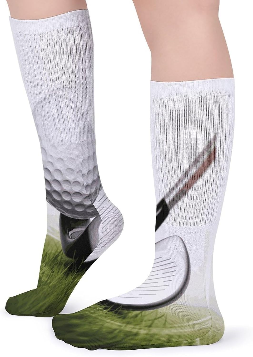 Golf Club Stocking - Cute Casual Long Athletic,Crew Sock for Men Women,Running Socks Soft Breathable for Gift