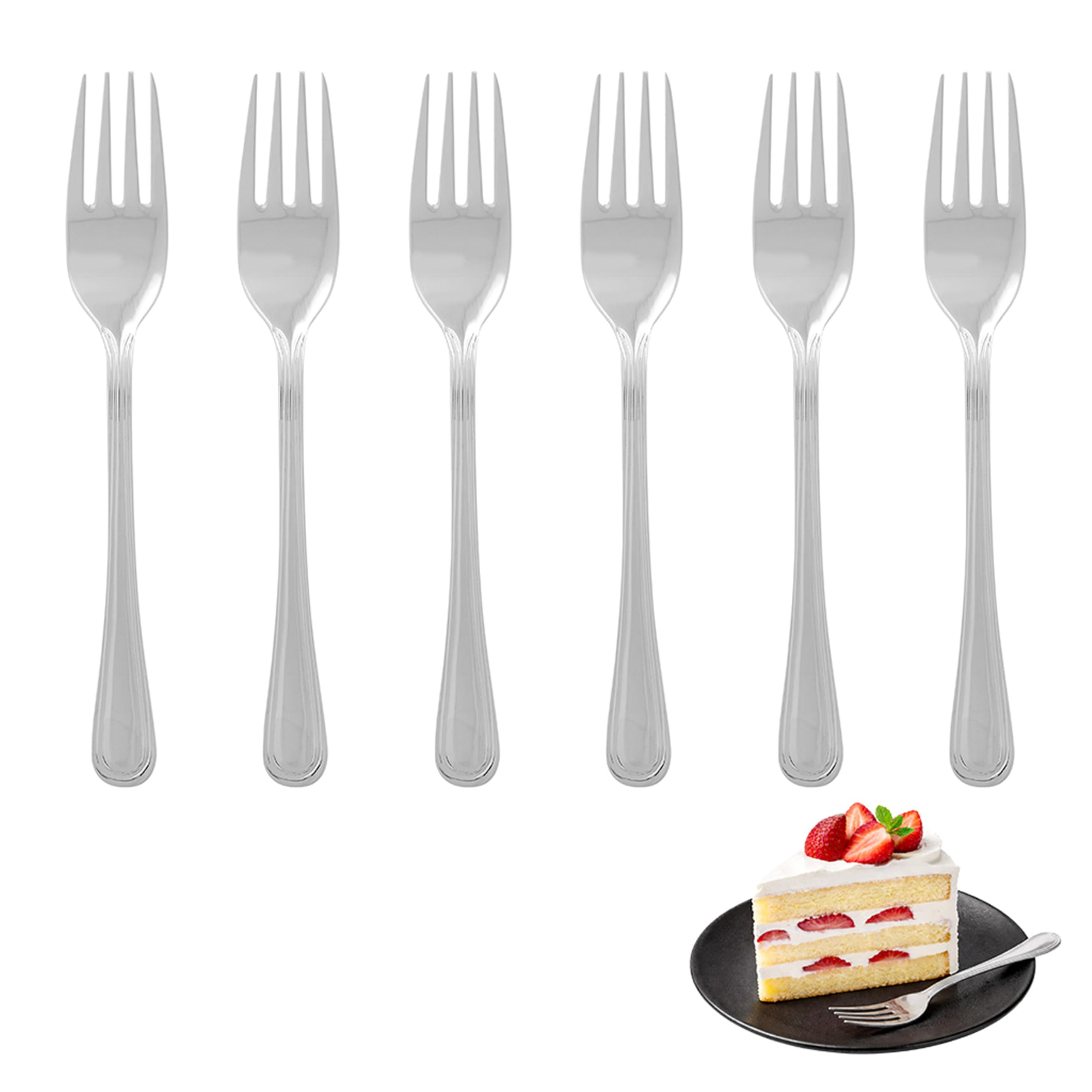 Premier Housewares Classic Cake Forks Set Of 6