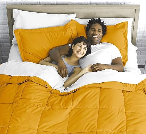 Miniatura 10 de Lujoso edredón alternativo de plumón de ganso para todas las estaciones, tamaño King de gran tamaño, edredón de 1 pieza, juego de edredón 100%