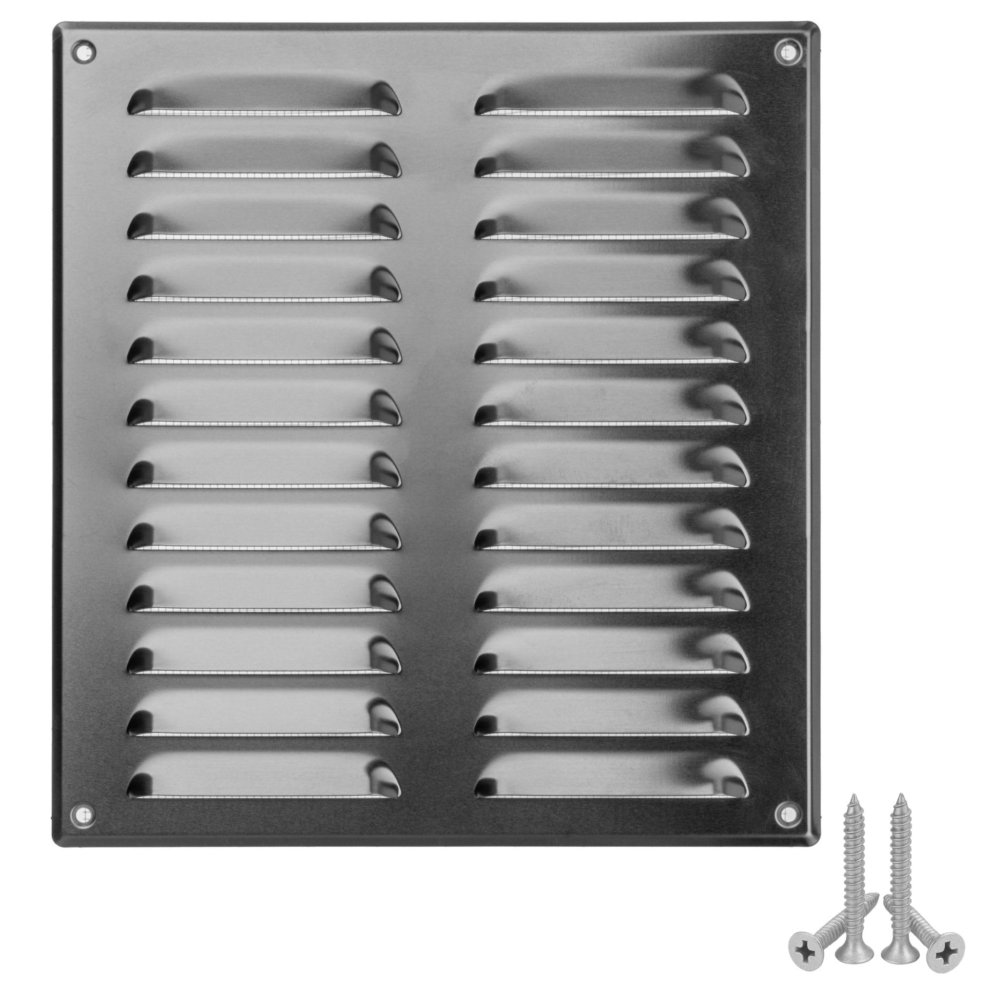 LIRAST 260x280mm / 10x11 inch Metal Ventilation Grille - Aluminium Air Vent Cover with Insect Mesh