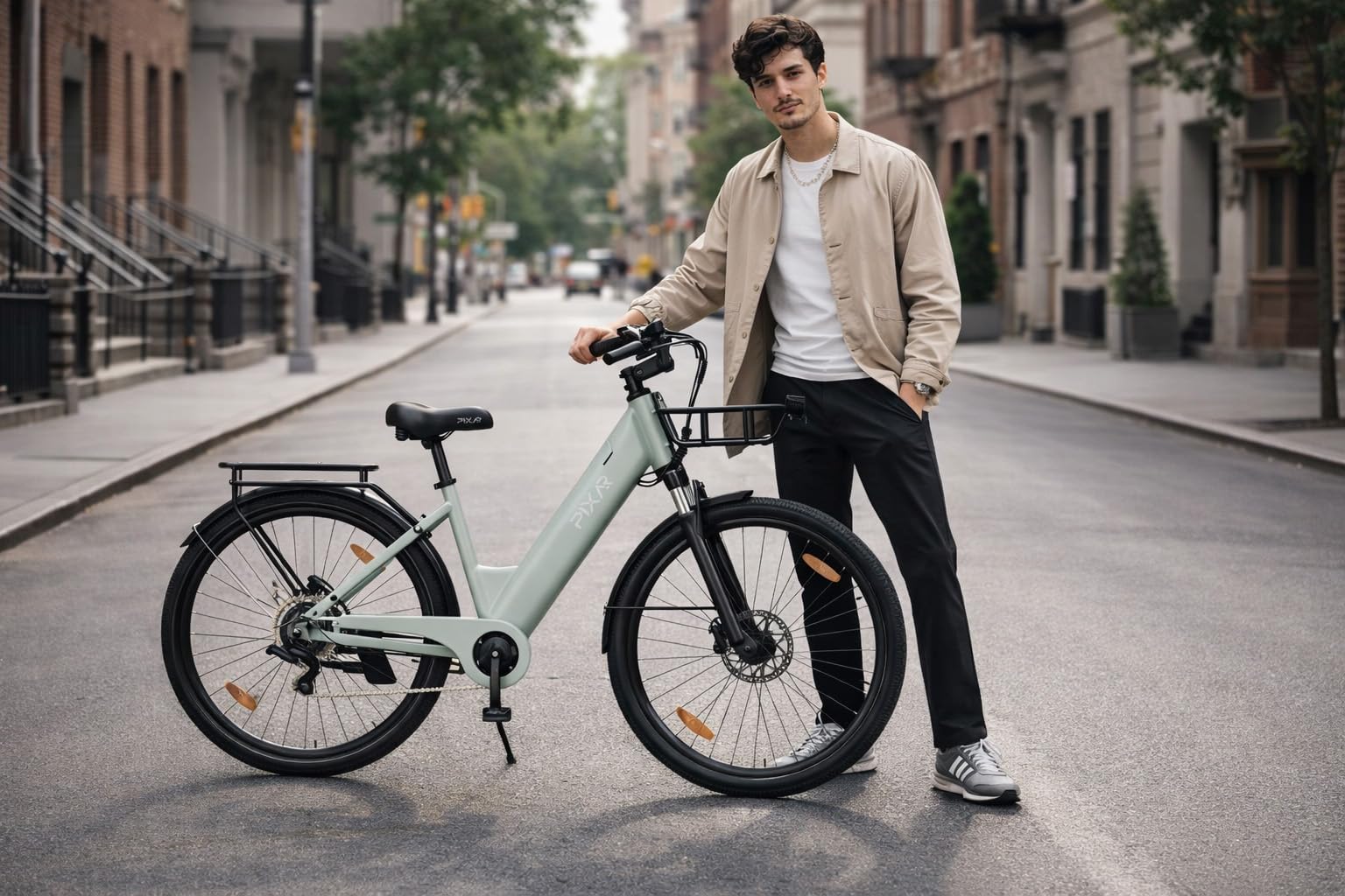 Vélo électrique de montagne/route modèle C1pro, équipé d'une batterie de 36 V et 18 Ah, avec une autonomie allant jusqu'à 150 km