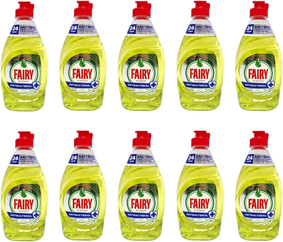 Fairy liquid Lime 10 x 320ml Lime & Lemongrass Antibacterial Washing