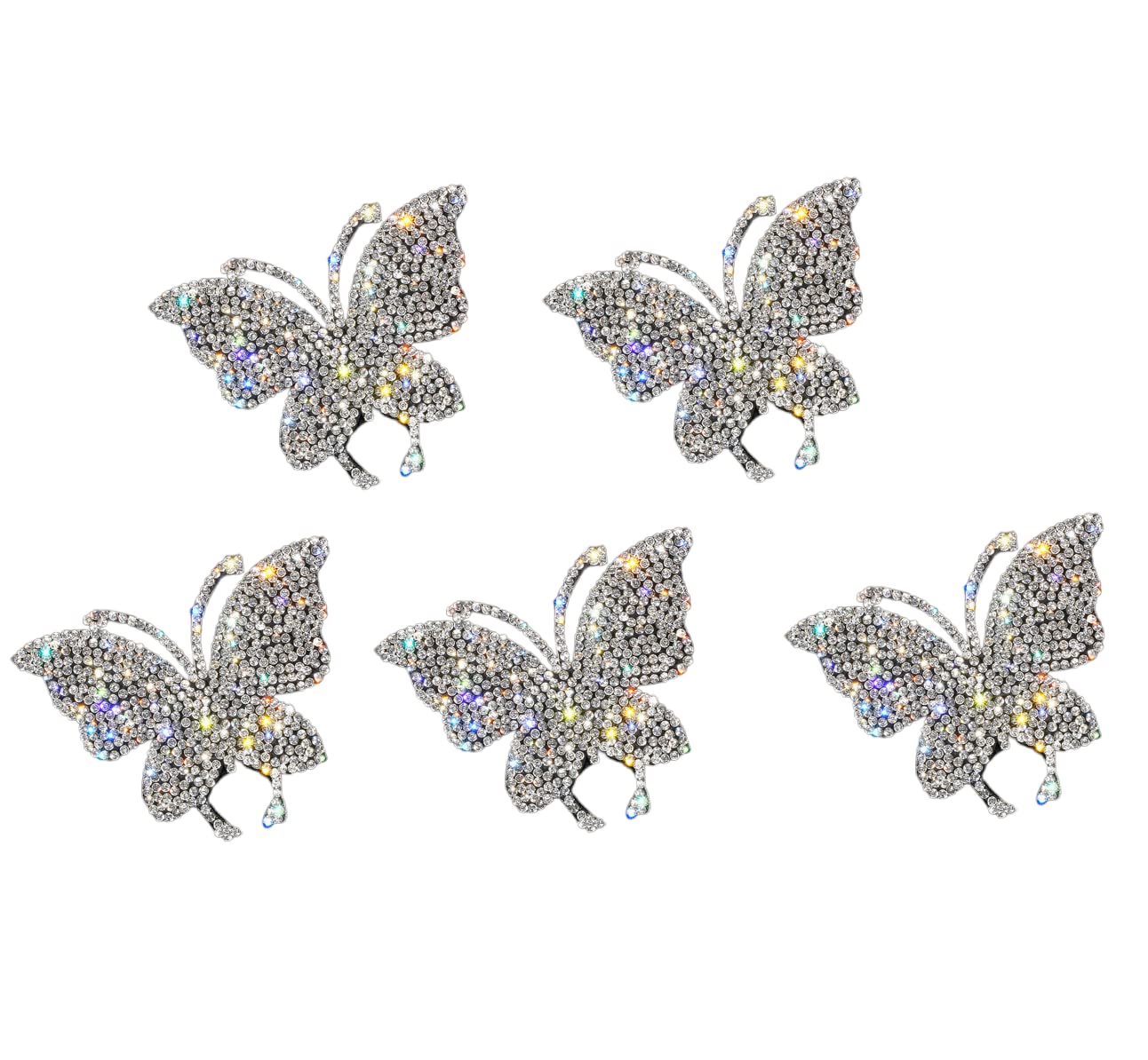 CHMMY 65 stuks vlinders, decoratieset, knutselen, kinderen, houten vlinder met aquarelstift en strass-stickers voor verjaardagsdecoratie, feest, bruiloften, babyshowers, kransdecoraties, doe-het-zelf