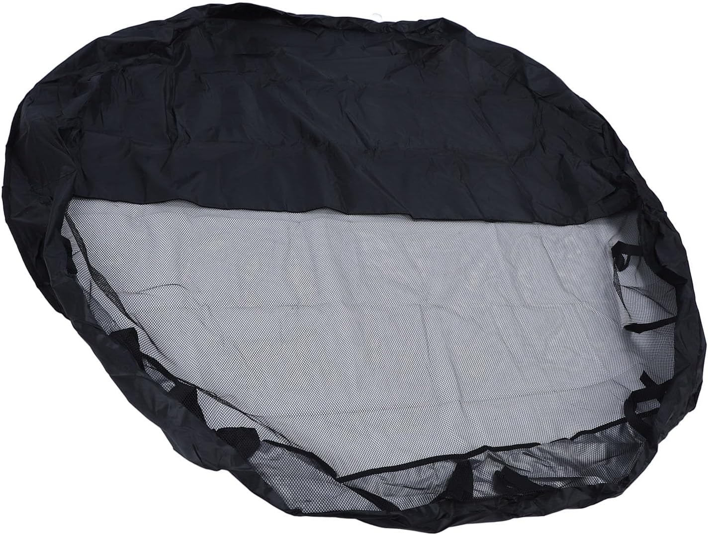 Dog Pen Cover 210D Silver Coated Oxford Cloth Proof Half Mesh Top for 8 - Panel 24 Inch Octagonal Pet Playpen, Water and Chew Outdoor Enclosure