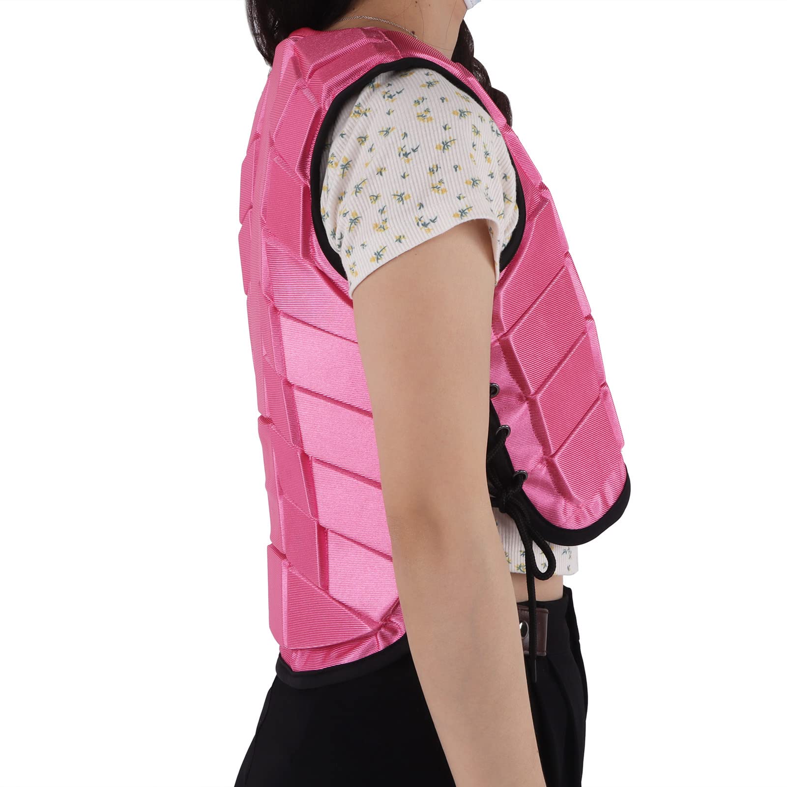 Chaleco Ecuestre para Niños, Chaleco para Montar a Caballo, Equipo de Protección para Montar a Caballo Acolchado con Espuma de Seguridad Protector Corporal Ecuestre para Niños Niñas