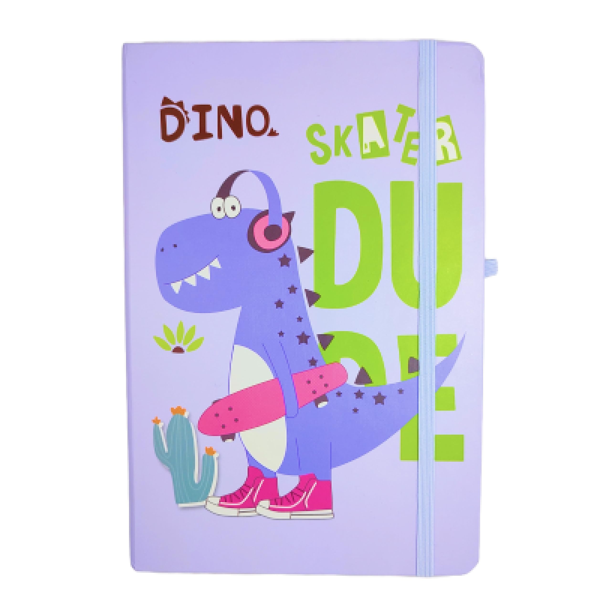 Paperloom Cute Dino Notebook Purple, (A5, 160 Ruled Pages), Diary for girls, Birthday Gift, Gift for Kids, Gift for Students