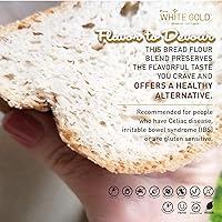 Vista 6 de Extra White Gold Mezcla de harina de pan sin gluten – Para panes, pasteles con levadura, pizza, Focaccia – [Kosher] [Sin gluten] [Vegano] [Sin soja]