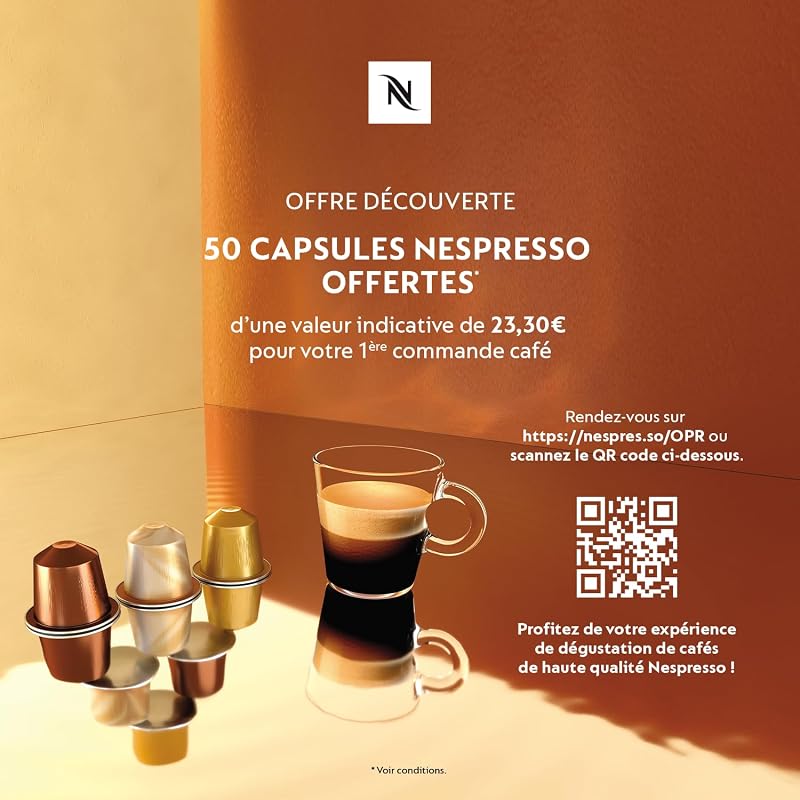 Krups Nespresso Inissia kompakt espresso kávéfőző kapszulához, 19 bar nyomás, piros