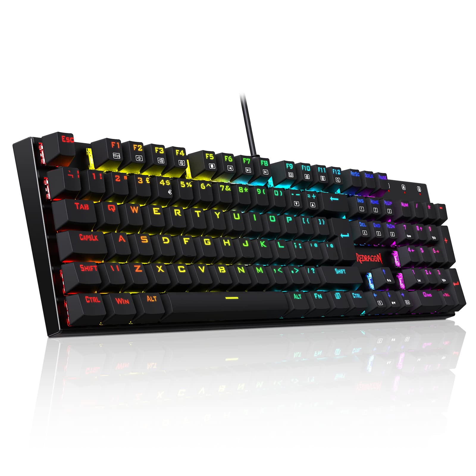 Buy Mechanical Gaming Keyboard, Redragon Mechanical Keyboard with 105