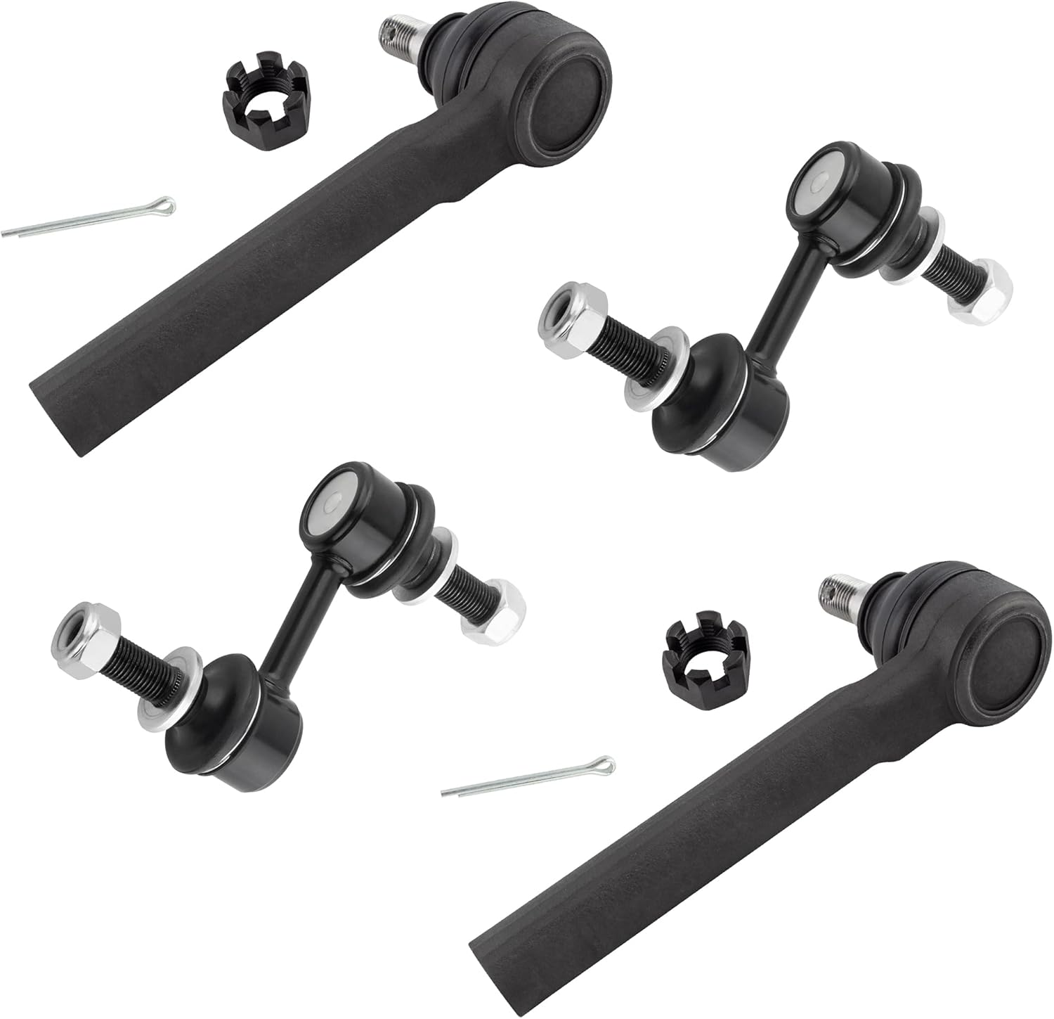 4PC ES3712 K750084 Front Sway Bar Front Outer Tie Rod for Subaru Crosstrek 2016-2017, Forester 2014-2018, Outback 2010-2014, Tribeca 2008-2014, WRX 2015-2019,XV Crosstrek 2013-2015