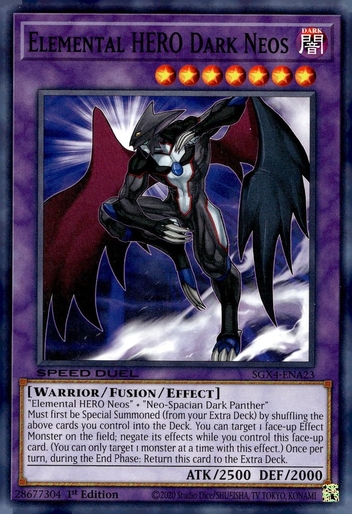 YU-GI-OH! Elemental Hero Dark Neos - SGX4-ENA23 - Common - 1st Edition