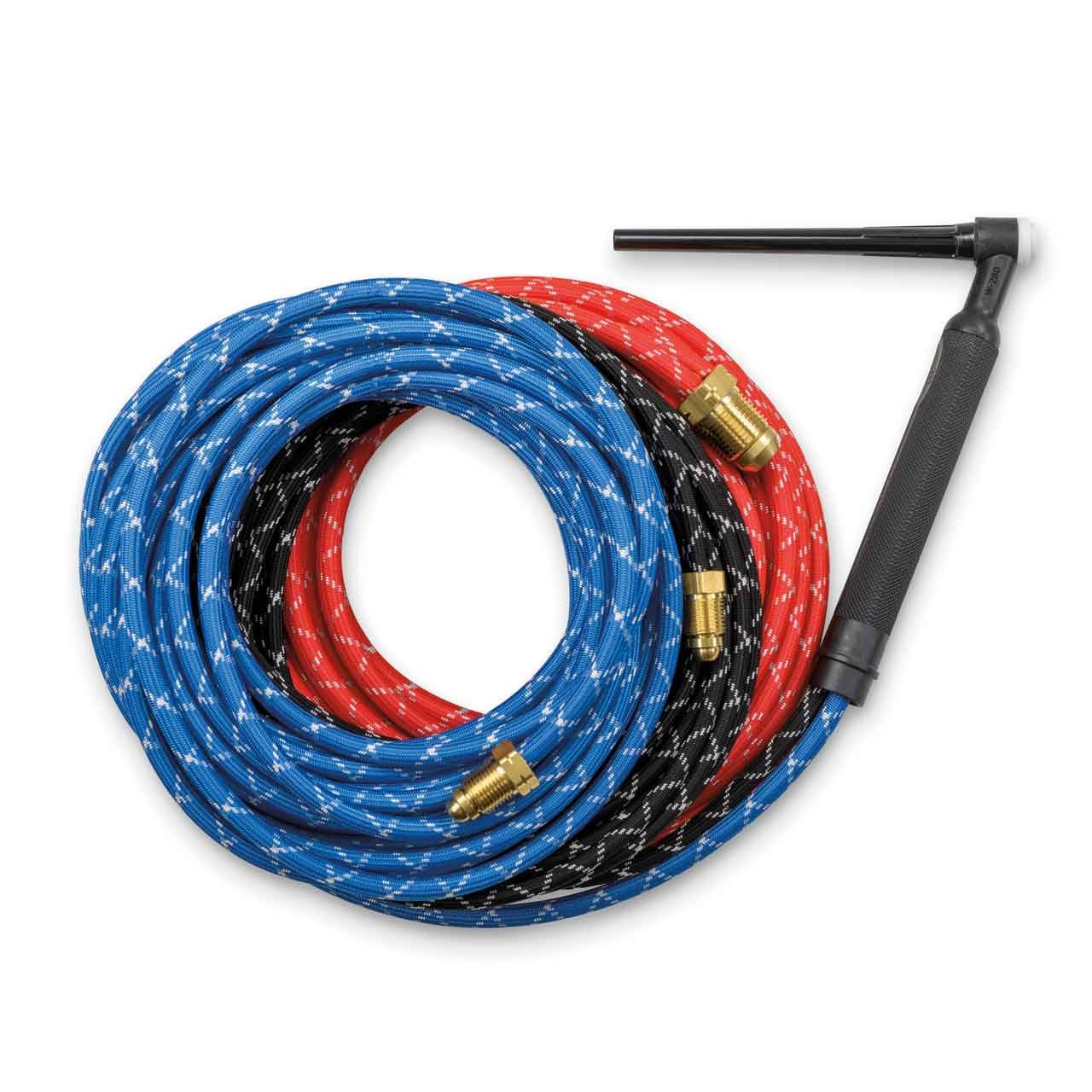 Miller Weldcraft W-280 Super Cool TIG Torch Kit, 12.5', Braided Rubber, 301251012