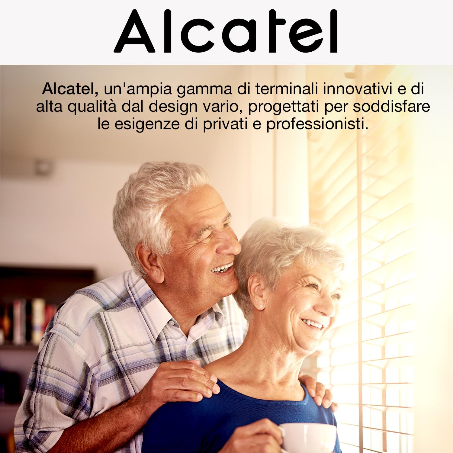 ALCATEL TMAX 10 - Telefono Fisso a Filo per Anziani - Tasti Grandi - Vivavoce - Indicatore Luminoso Chiamata in Arrivo - Tasti con Foto - Compatibile con Apparecchi Acustici - Bianco
