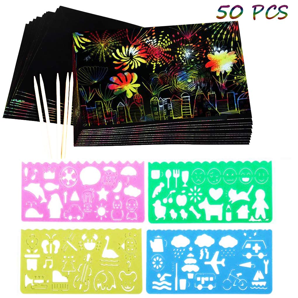 Buy STKYGOOD Scratch Paper Art Graduation Gift, Scratch Art Drawing for