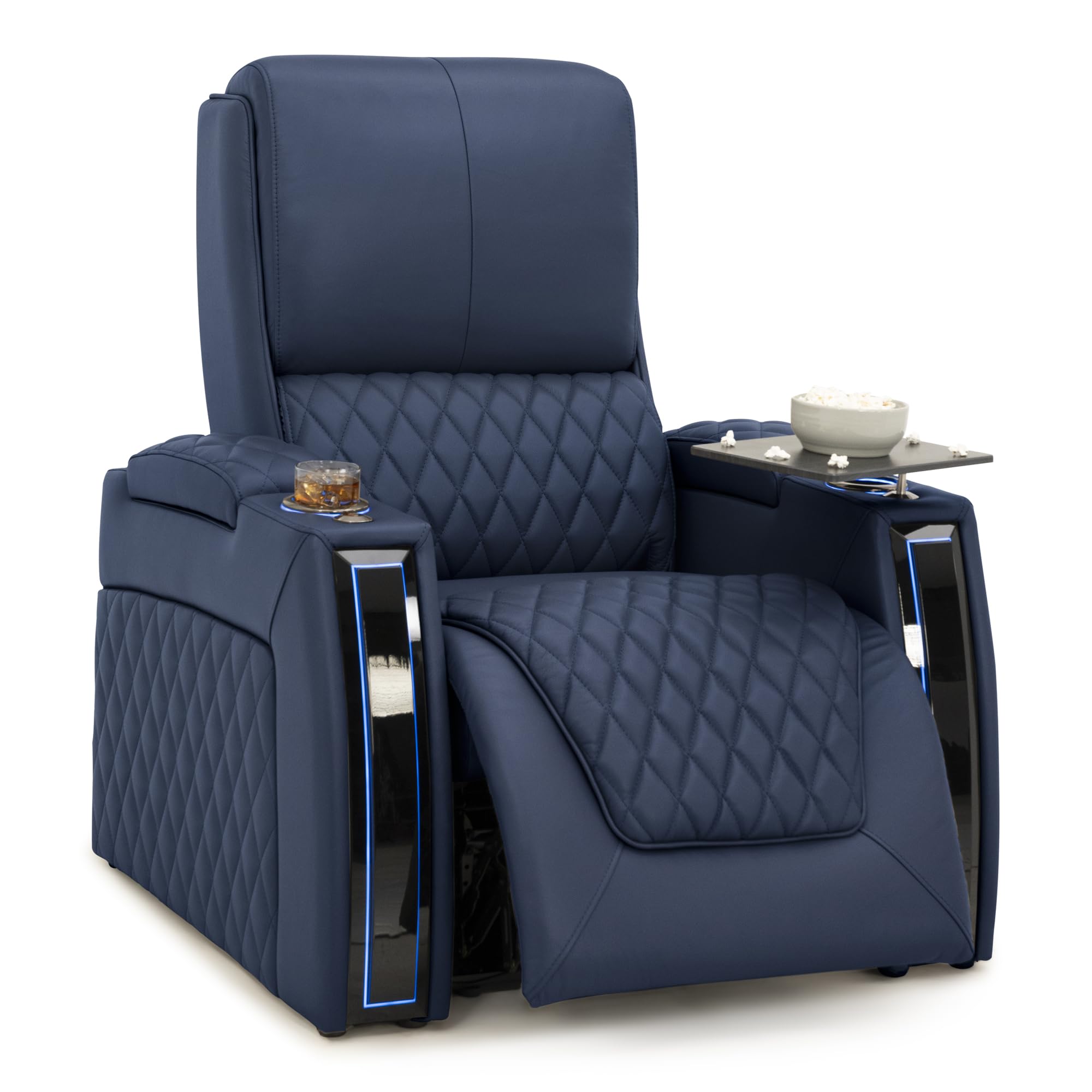 Seatcraft Apex Home Theater Seating Navy Blue Single Recliner