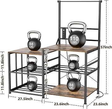 Aquzee 3D Printer Stand with Filament Storage, Heavy Duty 3D Printing Table