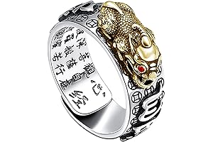 Anillo de Protección y Riqueza Lucky Feng Shui Pixiu
